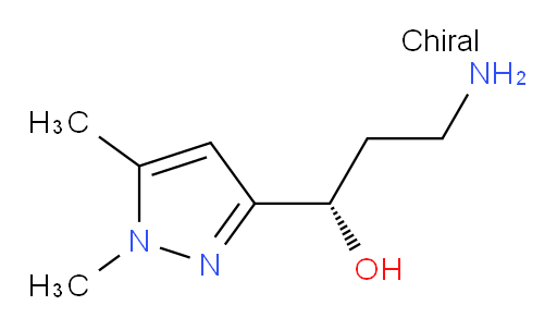 (1S)-3-amino-1-(1,5-dimethyl-1H-pyrazol-3-yl)propan-1-ol