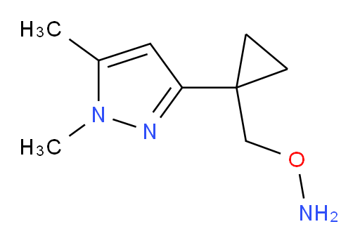 O-{[1-(1,5-dimethyl-1H-pyrazol-3-yl)cyclopropyl]methyl}hydroxylamine