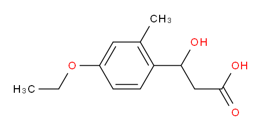 3-(4-ethoxy-2-methylphenyl)-3-hydroxypropanoic acid