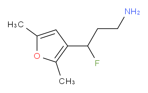 3-(2,5-dimethylfuran-3-yl)-3-fluoropropan-1-amine