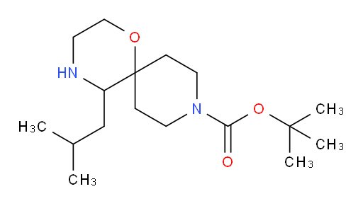 tert-butyl 5-(2-methylpropyl)-1-oxa-4,9-diazaspiro[5.5]undecane-9-carboxylate