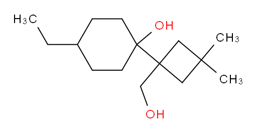 4-ethyl-1-[1-(hydroxymethyl)-3,3-dimethylcyclobutyl]cyclohexan-1-ol