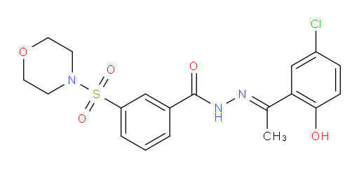 N'-[1-(5-chloro-2-hydroxyphenyl)ethylidene]-3-(morpholine-4-sulfonyl)benzohydrazide