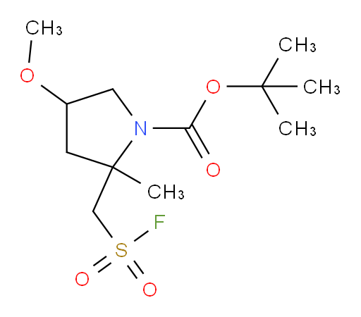 tert-butyl 2-[(fluorosulfonyl)methyl]-4-methoxy-2-methylpyrrolidine-1-carboxylate