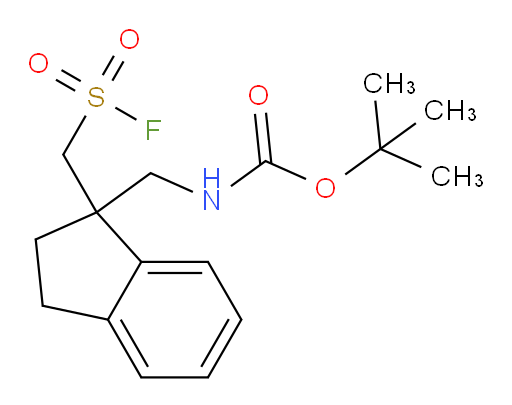 tert-butyl N-({1-[(fluorosulfonyl)methyl]-2,3-dihydro-1H-inden-1-yl}methyl)carbamate