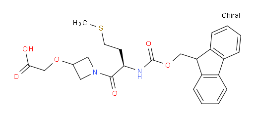 2-({1-[(2R)-2-({[(9H-fluoren-9-yl)methoxy]carbonyl}amino)-4-(methylsulfanyl)butanoyl]azetidin-3-yl}oxy)acetic acid