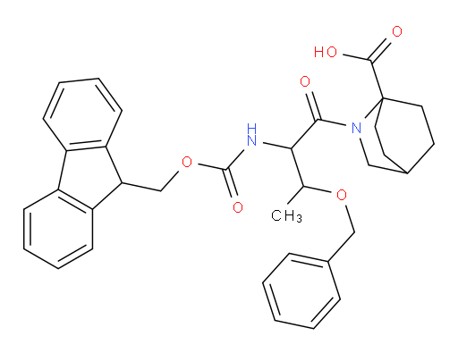 2-[3-(benzyloxy)-2-({[(9H-fluoren-9-yl)methoxy]carbonyl}amino)butanoyl]-2-azabicyclo[2.2.2]octane-1-carboxylic acid
