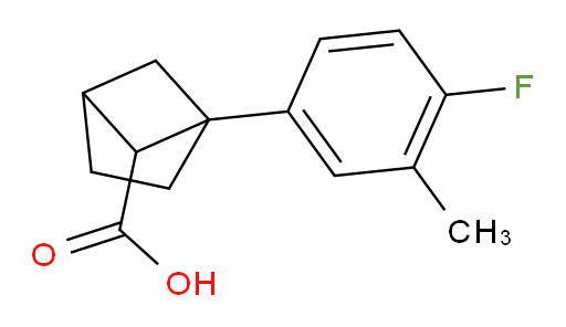 1-(4-fluoro-3-methylphenyl)bicyclo[2.1.1]hexane-5-carboxylic acid
