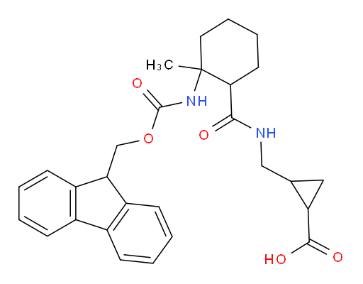 2-({[2-({[(9H-fluoren-9-yl)methoxy]carbonyl}amino)-2-methylcyclohexyl]formamido}methyl)cyclopropane-1-carboxylic acid