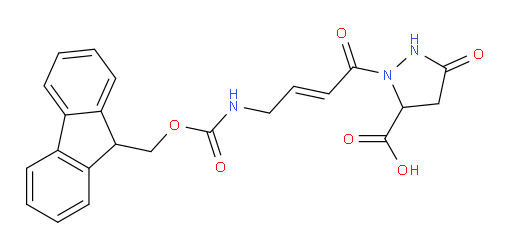 2-[4-({[(9H-fluoren-9-yl)methoxy]carbonyl}amino)but-2-enoyl]-5-oxopyrazolidine-3-carboxylic acid