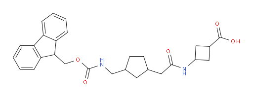3-(2-{3-[({[(9H-fluoren-9-yl)methoxy]carbonyl}amino)methyl]cyclopentyl}acetamido)cyclobutane-1-carboxylic acid