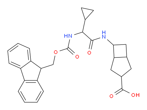 6-[2-cyclopropyl-2-({[(9H-fluoren-9-yl)methoxy]carbonyl}amino)acetamido]bicyclo[3.2.0]heptane-3-carboxylic acid