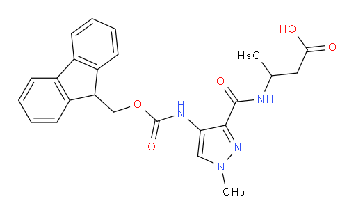 3-{[4-({[(9H-fluoren-9-yl)methoxy]carbonyl}amino)-1-methyl-1H-pyrazol-3-yl]formamido}butanoic acid