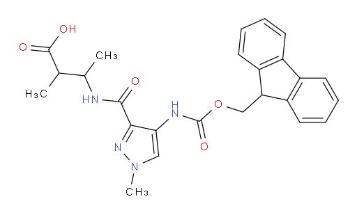 3-{[4-({[(9H-fluoren-9-yl)methoxy]carbonyl}amino)-1-methyl-1H-pyrazol-3-yl]formamido}-2-methylbutanoic acid