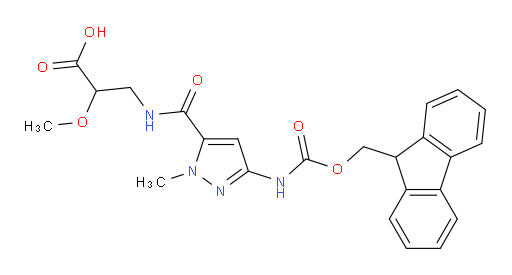 3-{[3-({[(9H-fluoren-9-yl)methoxy]carbonyl}amino)-1-methyl-1H-pyrazol-5-yl]formamido}-2-methoxypropanoic acid