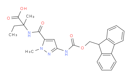 2-{[3-({[(9H-fluoren-9-yl)methoxy]carbonyl}amino)-1-methyl-1H-pyrazol-5-yl]formamido}-2-methylbutanoic acid