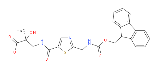 3-({2-[({[(9H-fluoren-9-yl)methoxy]carbonyl}amino)methyl]-1,3-thiazol-5-yl}formamido)-2-hydroxy-2-methylpropanoic acid