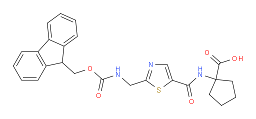 1-{2-[({[(9H-fluoren-9-yl)methoxy]carbonyl}amino)methyl]-1,3-thiazole-5-amido}cyclopentane-1-carboxylic acid