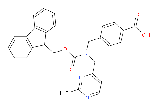 4-[({[(9H-fluoren-9-yl)methoxy]carbonyl}[(2-methylpyrimidin-4-yl)methyl]amino)methyl]benzoic acid
