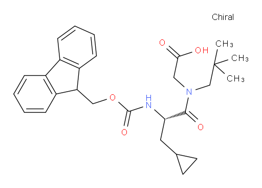 2-[(2S)-3-cyclopropyl-N-(2,2-dimethylpropyl)-2-({[(9H-fluoren-9-yl)methoxy]carbonyl}amino)propanamido]acetic acid