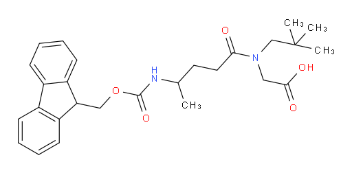 2-[N-(2,2-dimethylpropyl)-4-({[(9H-fluoren-9-yl)methoxy]carbonyl}amino)pentanamido]acetic acid
