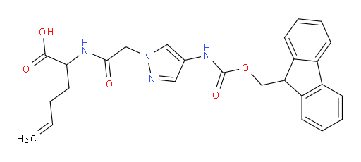 2-{2-[4-({[(9H-fluoren-9-yl)methoxy]carbonyl}amino)-1H-pyrazol-1-yl]acetamido}hex-5-enoic acid