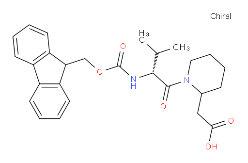 2-{1-[(2R)-2-({[(9H-fluoren-9-yl)methoxy]carbonyl}amino)-3-methylbutanoyl]piperidin-2-yl}acetic acid