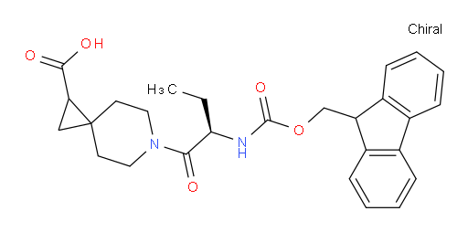 6-[(2R)-2-({[(9H-fluoren-9-yl)methoxy]carbonyl}amino)butanoyl]-6-azaspiro[2.5]octane-1-carboxylic acid