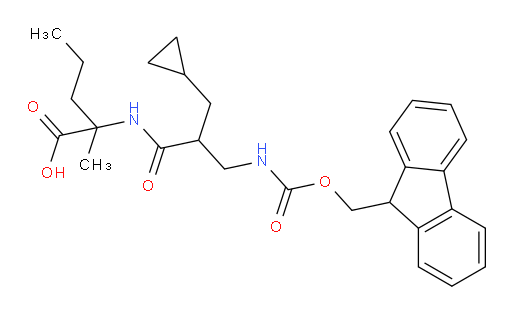 2-[2-(cyclopropylmethyl)-3-({[(9H-fluoren-9-yl)methoxy]carbonyl}amino)propanamido]-2-methylpentanoic acid