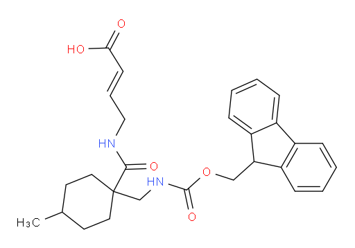 4-({1-[({[(9H-fluoren-9-yl)methoxy]carbonyl}amino)methyl]-4-methylcyclohexyl}formamido)but-2-enoic acid
