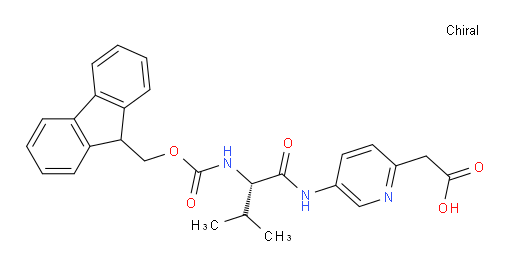 2-{5-[(2S)-2-({[(9H-fluoren-9-yl)methoxy]carbonyl}amino)-3-methylbutanamido]pyridin-2-yl}acetic acid