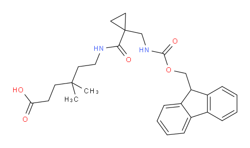 6-({1-[({[(9H-fluoren-9-yl)methoxy]carbonyl}amino)methyl]cyclopropyl}formamido)-4,4-dimethylhexanoic acid