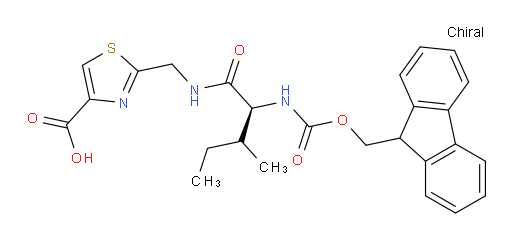 2-{[(2S)-2-({[(9H-fluoren-9-yl)methoxy]carbonyl}amino)-3-methylpentanamido]methyl}-1,3-thiazole-4-carboxylic acid