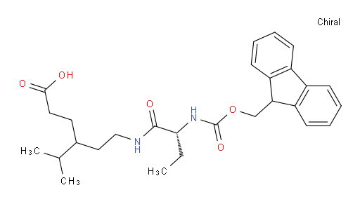4-{2-[(2R)-2-({[(9H-fluoren-9-yl)methoxy]carbonyl}amino)butanamido]ethyl}-5-methylhexanoic acid