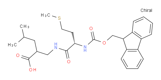 2-{[(2S)-2-({[(9H-fluoren-9-yl)methoxy]carbonyl}amino)-4-(methylsulfanyl)butanamido]methyl}-4-methylpentanoic acid