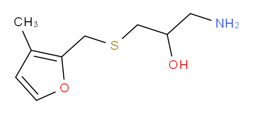 1-amino-3-{[(3-methylfuran-2-yl)methyl]sulfanyl}propan-2-ol