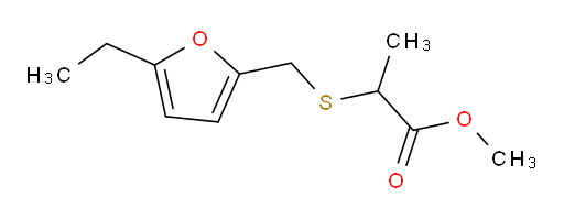 methyl 2-{[(5-ethylfuran-2-yl)methyl]sulfanyl}propanoate