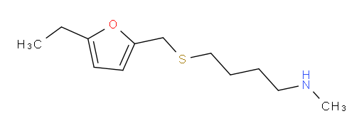 (4-{[(5-ethylfuran-2-yl)methyl]sulfanyl}butyl)(methyl)amine