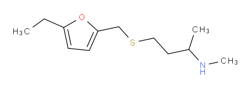 (4-{[(5-ethylfuran-2-yl)methyl]sulfanyl}butan-2-yl)(methyl)amine