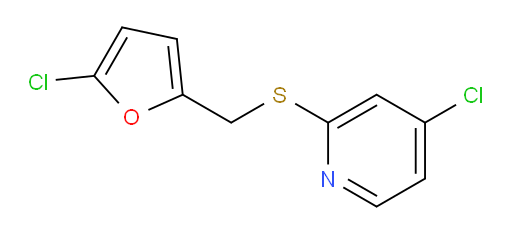 4-chloro-2-{[(5-chlorofuran-2-yl)methyl]sulfanyl}pyridine