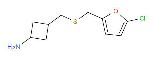 3-({[(5-chlorofuran-2-yl)methyl]sulfanyl}methyl)cyclobutan-1-amine