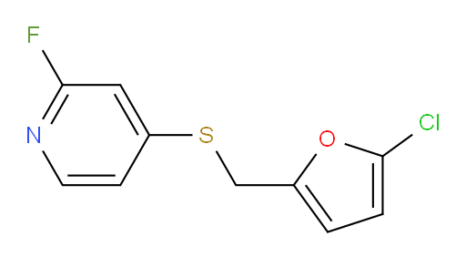 4-{[(5-chlorofuran-2-yl)methyl]sulfanyl}-2-fluoropyridine