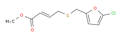 methyl 4-{[(5-chlorofuran-2-yl)methyl]sulfanyl}but-2-enoate