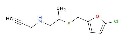(2-{[(5-chlorofuran-2-yl)methyl]sulfanyl}propyl)(prop-2-yn-1-yl)amine