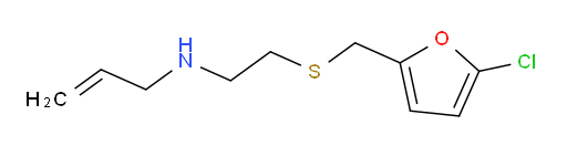 (2-{[(5-chlorofuran-2-yl)methyl]sulfanyl}ethyl)(prop-2-en-1-yl)amine
