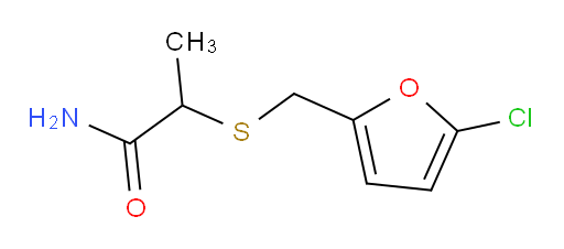 2-{[(5-chlorofuran-2-yl)methyl]sulfanyl}propanamide