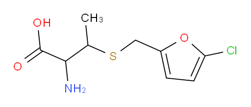 2-amino-3-{[(5-chlorofuran-2-yl)methyl]sulfanyl}butanoic acid