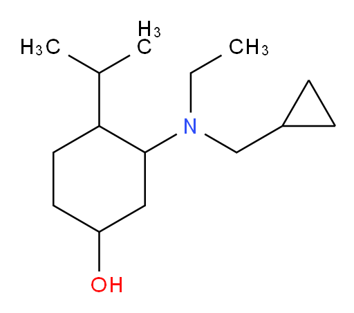 3-[(cyclopropylmethyl)(ethyl)amino]-4-(propan-2-yl)cyclohexan-1-ol