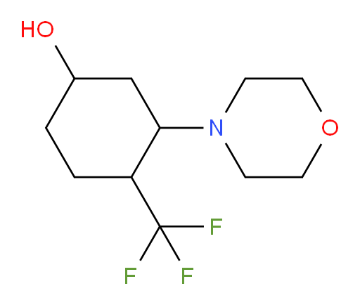 3-(morpholin-4-yl)-4-(trifluoromethyl)cyclohexan-1-ol