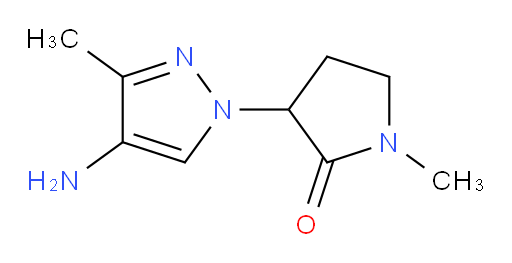 3-(4-amino-3-methyl-1H-pyrazol-1-yl)-1-methylpyrrolidin-2-one